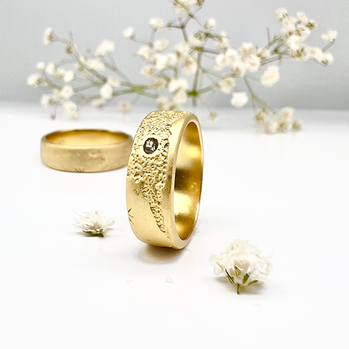 Misty Forest "World" Ring - 18K Gulguld