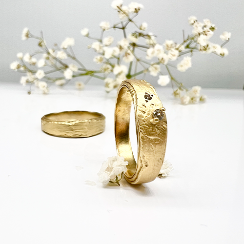 Misty Forest "Summer Rain" Ring - 18K Gulguld