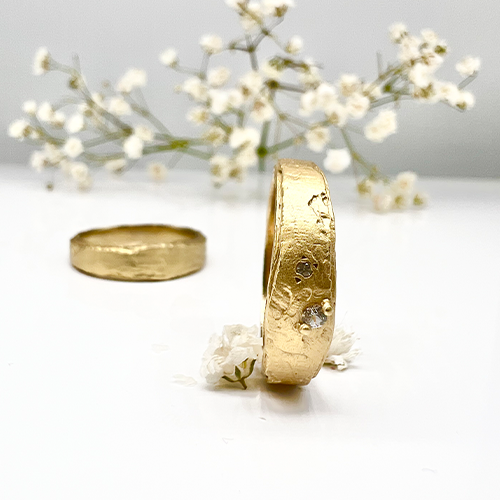 Misty Forest "Summer Rain" Ring - 18K Gulguld