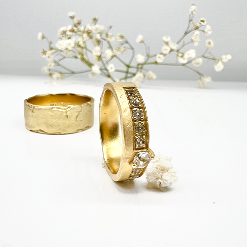 Misty Forest "Shadow" Ring - 18K Gulguld