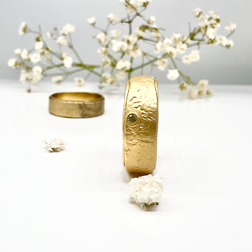 Misty Forest "Azure" Ring - 18K Gulguld