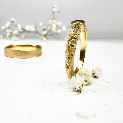 Misty Forest "Mizzle" Ring - 18K Gulguld