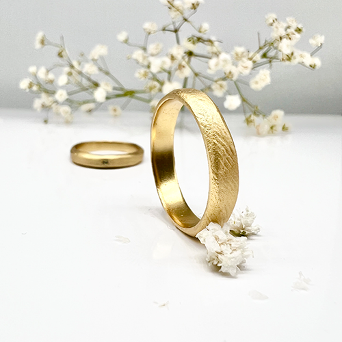 Misty Forest "Louie" Mens Ring - 18K Gulguld