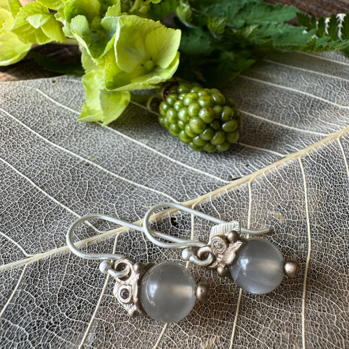 Earrings Forest Stream - Silver