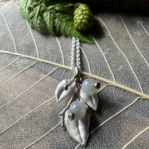 Necklace Wildflower Garland - Silver