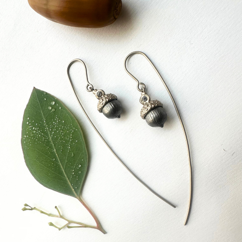 Earrings Scarlet Oak - Gold/Bronze