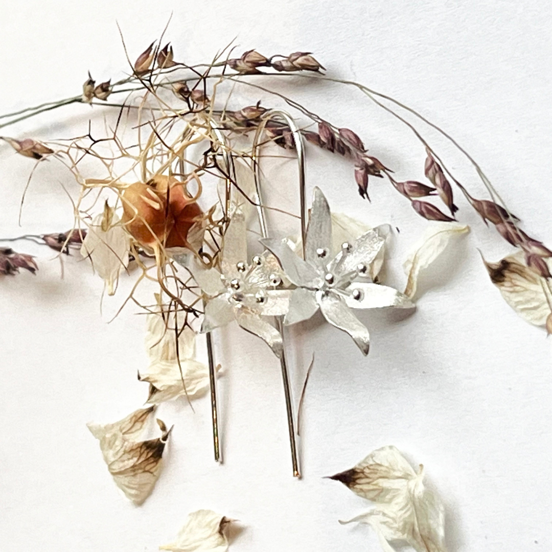 Örhängen Nattblomster - Silver