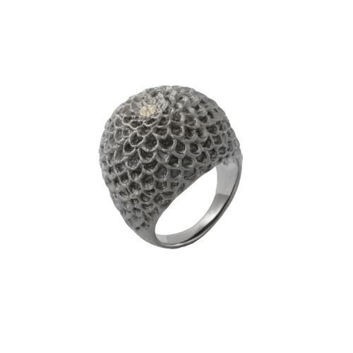 Ring Pompondahlia - Brons/Guld