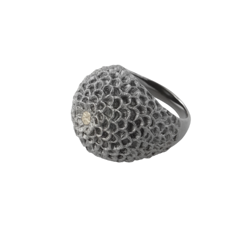 Ring Pompondahlia - Brons/Guld