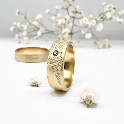 Misty Forest "World" Ring - Förgyllt med 14K Guld