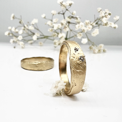 Misty Forest "Summer Rain" Ring - Förgyllt med 14K Guld