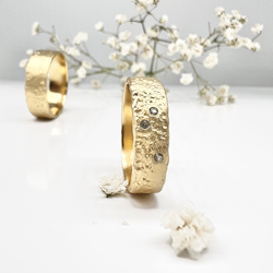 Misty Forest "Fields" Ring - Förgyllt med 14K Guld