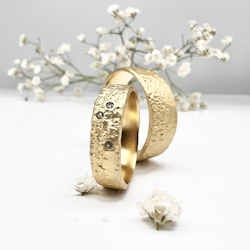 Misty Forest "Fields" Ring - Förgyllt med 14K Guld