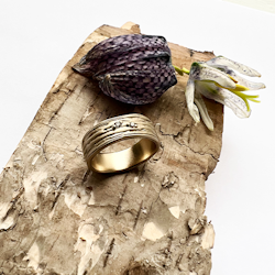 Misty Forest "Two Stars" Ring - Förgyllt med 14K Guld