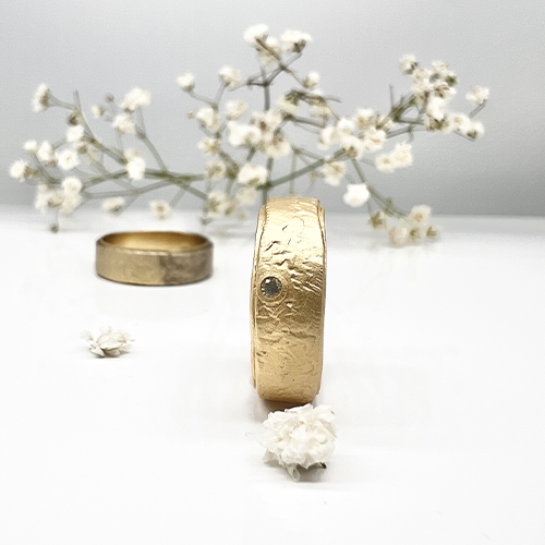 Misty Forest Azure Ring - 14K Gold