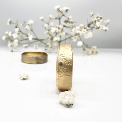 Misty Forest "Azure" Ring - Förgyllt med 14K Guld