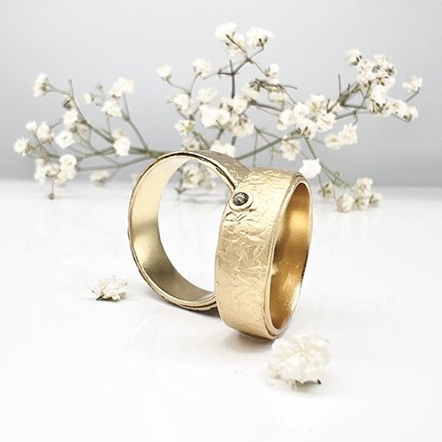 Misty Forest Azure Ring - 14K Gold
