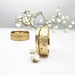 Misty Forest "Horizon" Ring - Förgyllt med 14K Guld