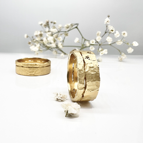 Misty Forest Horizon Ring - 14K Gold