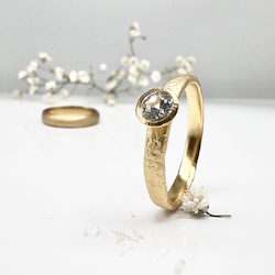 Misty Forest "Teardrop" Ring - Förgyllt med 14K Guld