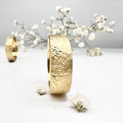 Misty Forest "Cotton" Mens Ring - Förgyllt med 14K Guld