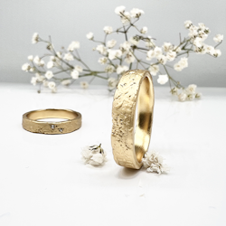 Misty Forest "Jules" Mens Ring - Förgyllt med 14K Guld