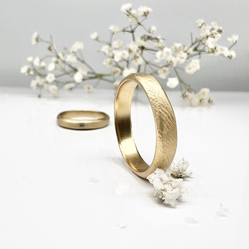 Misty Forest "Louie" Mens Ring - Förgyllt med 14K Guld