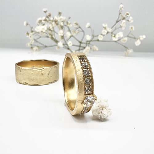 Misty Forest Shadow Ring - 14K Gold