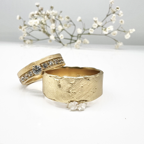 Misty Forest Shadow Ring - 14K Gold