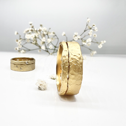 Misty Forest "Wilderness" Mens Ring - Förgyllt med 14K Guld