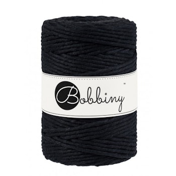 Bobbiny Macramé Cord 5 mm, Black