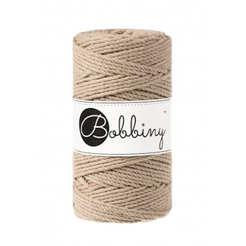 Bobbiny 3ply Macramé Rope 3 mm,  Sand