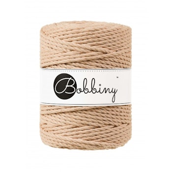 Bobbiny 3ply Macramé Rope 5 mm, Biscuit