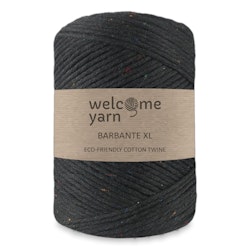 WelcomeYarn Barbante XL 3 mm, Mottled black