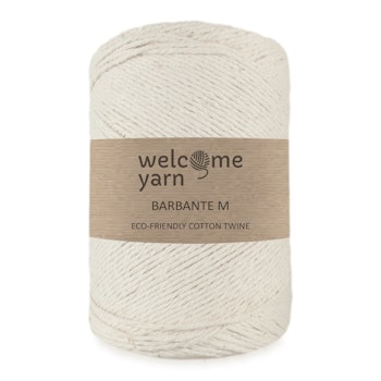WelcomeYarn Barbante M 1,5 mm, Natur