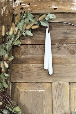 Handstöpta ljus, 25 cm Vit