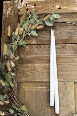 Handstöpta ljus, 45 cm Vit