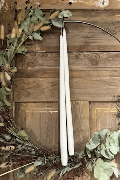 Handstöpta ljus, 53 cm Vit
