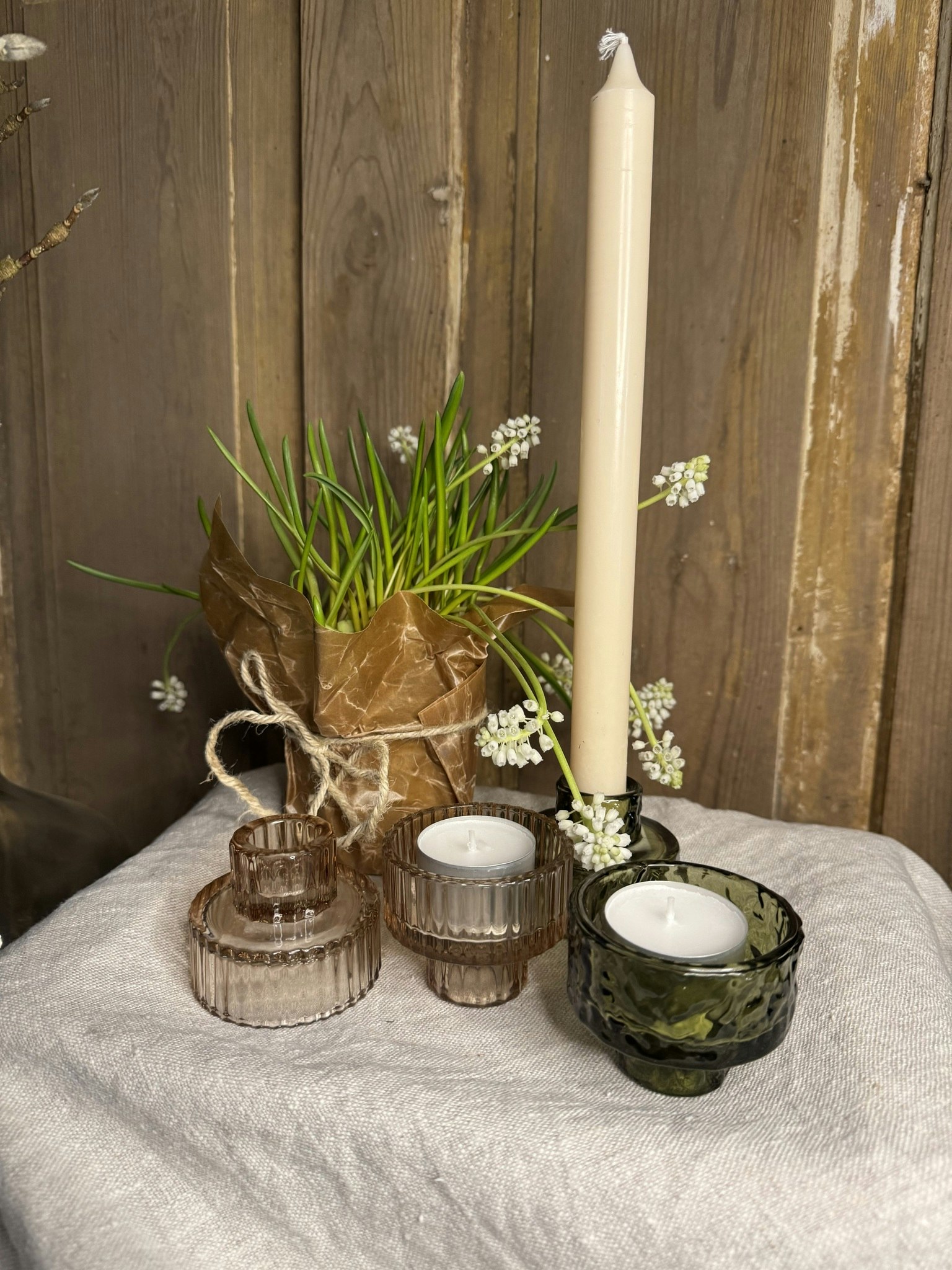 Ljushållare glas