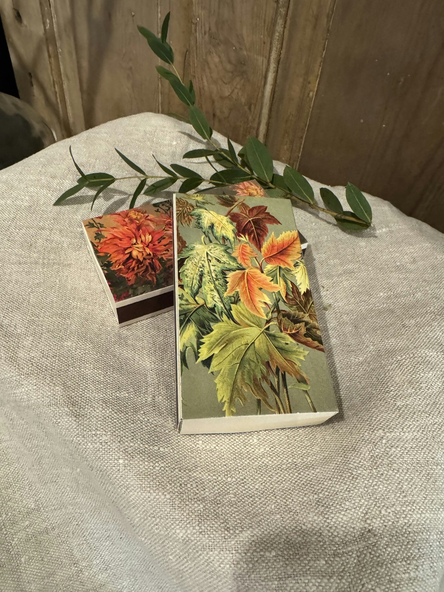 Tändstickor med höst dahlia