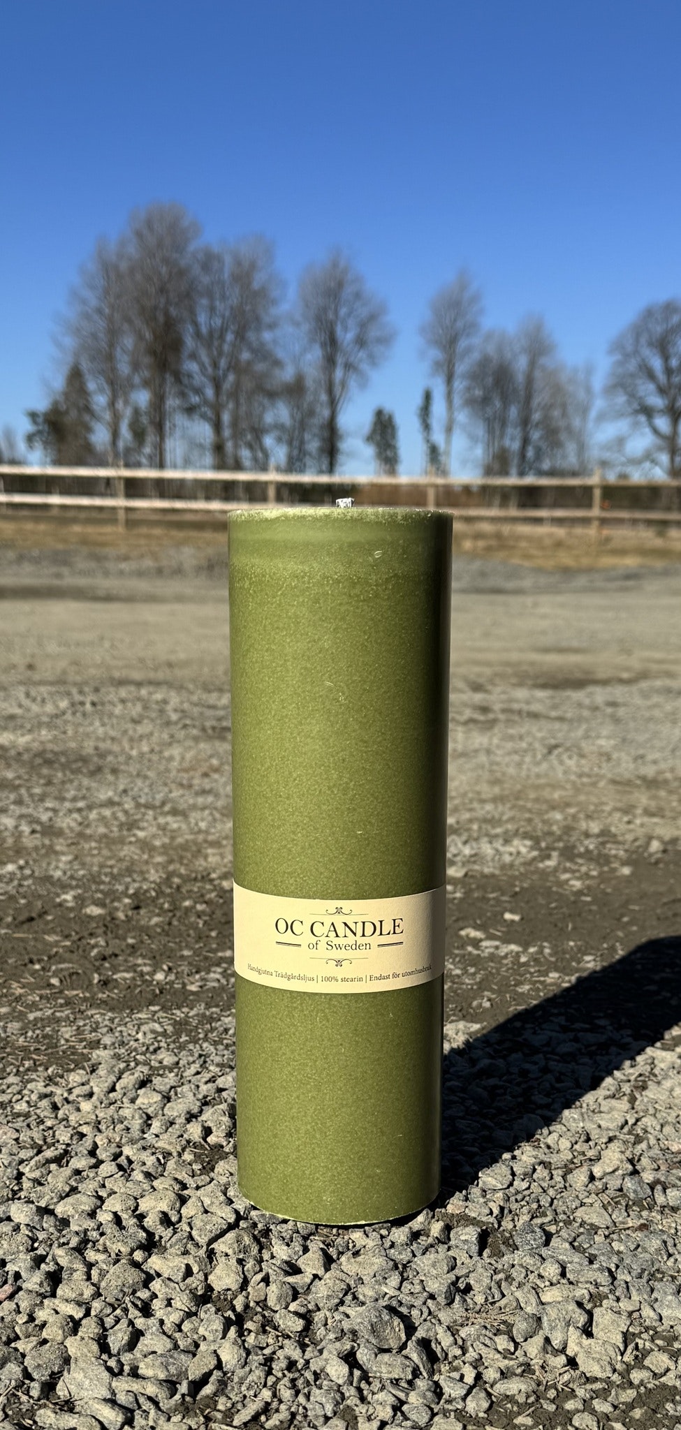 Trädgårdsljus, 30 cm, Grön