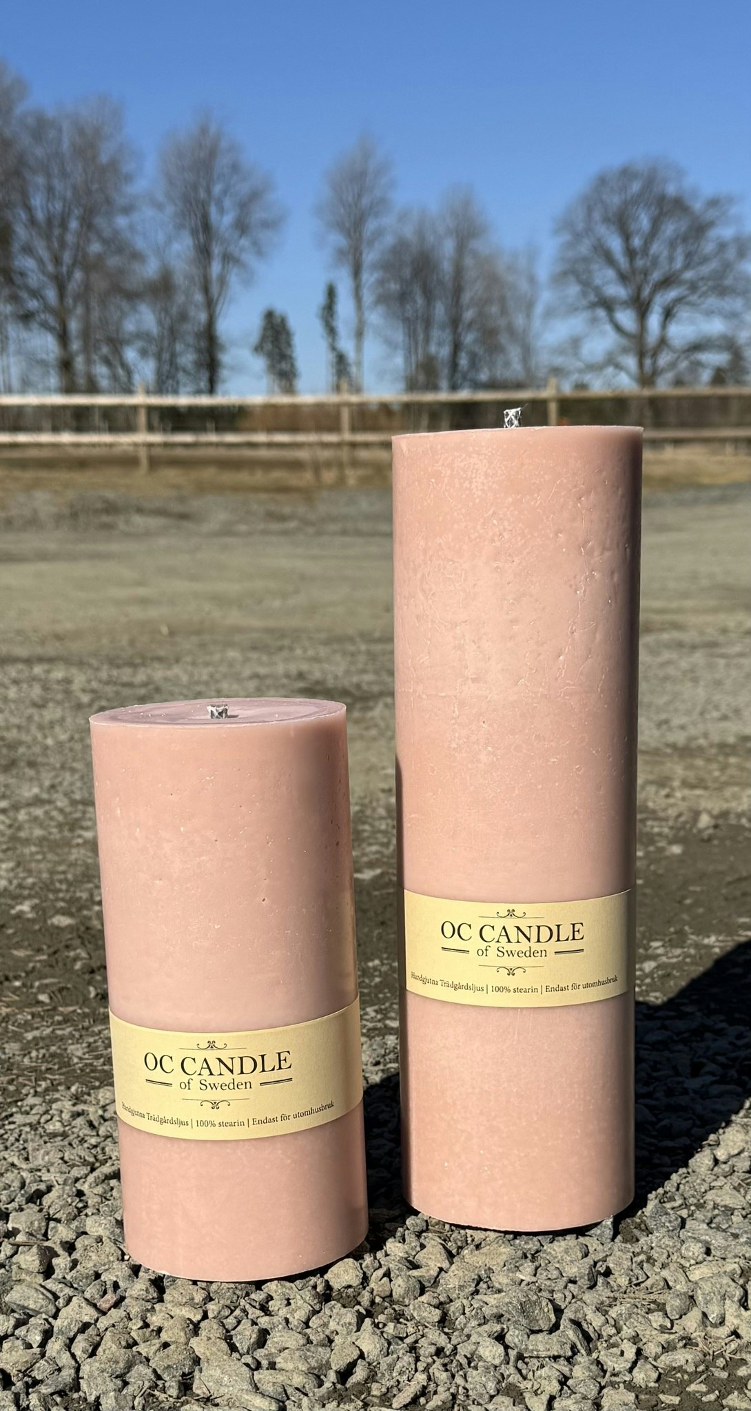Trädgårdsljus 30 cm, PUDER