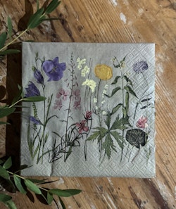 Servett Sommar blommor