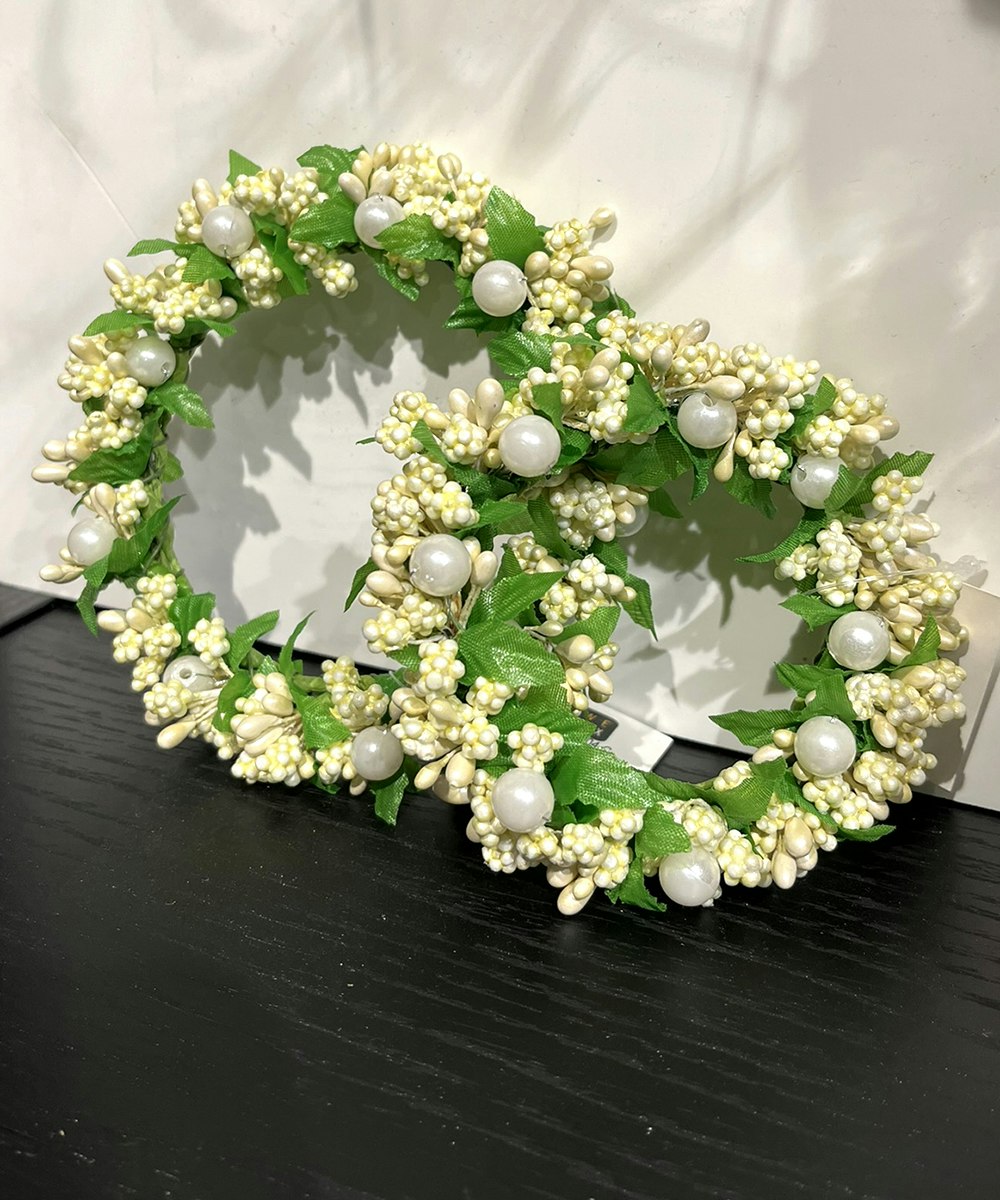 Ljusmanschett creme stor