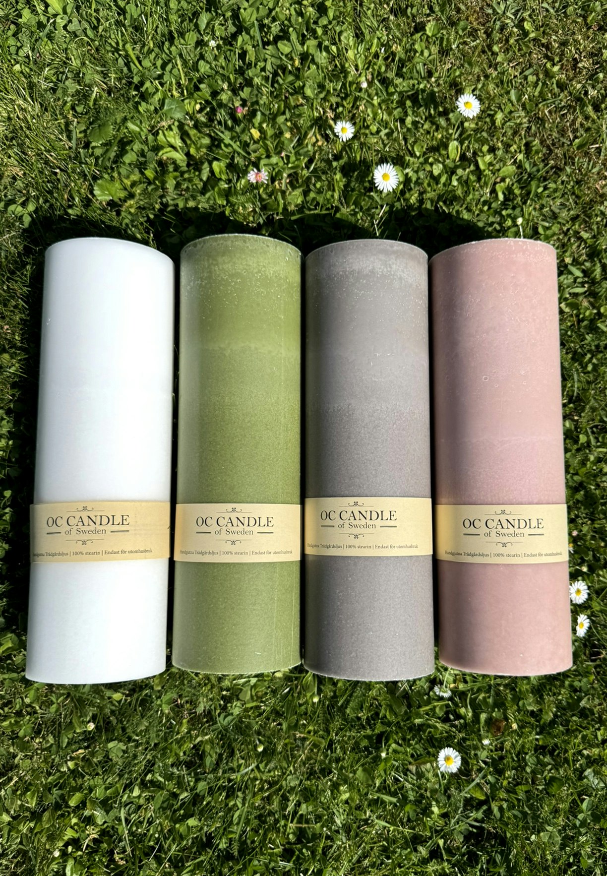 Trädgårdsljus 30 cm, VIT