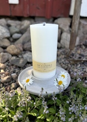 Trädgårdsljus, 20 cm, Vit