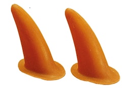 Gummiöron till huva