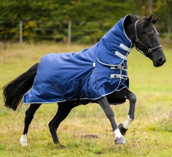 Shires Highlander 200g Combo täcke, Navy/Grey