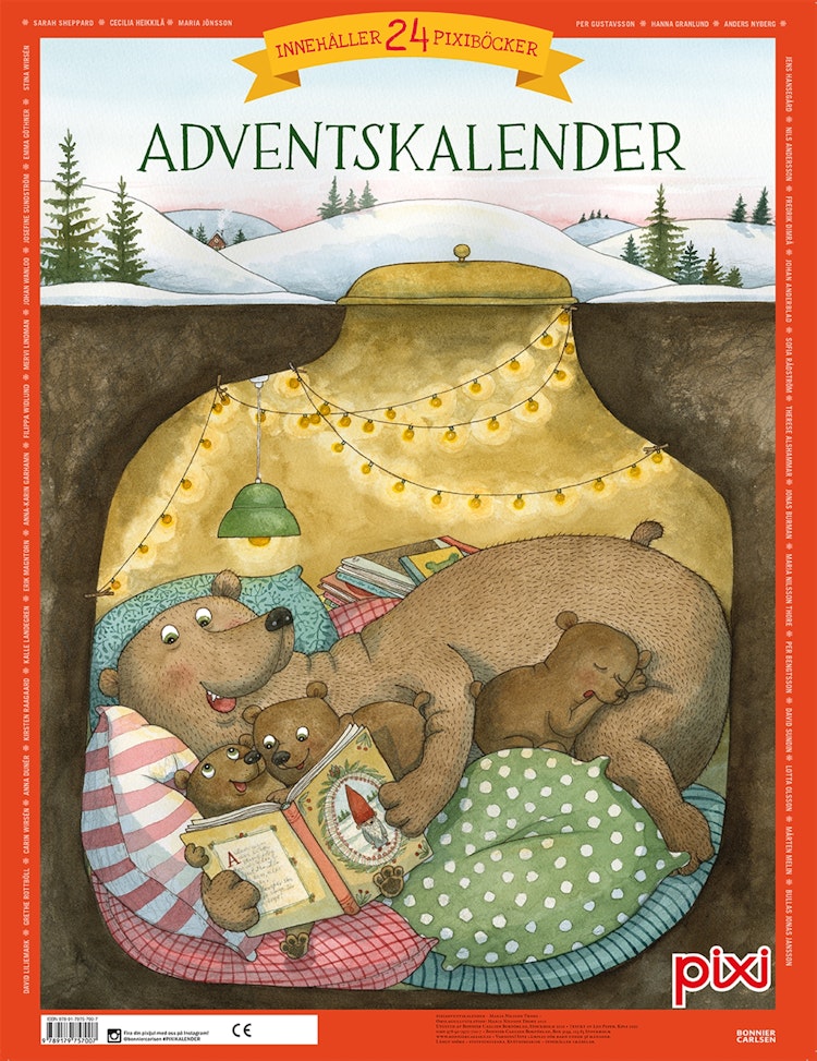 Pixi adventskalender – Maria Nilsson Thore - finns i Rutströms bokhandel