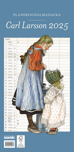 Carl Larsson Planeringsalmanacka 2025